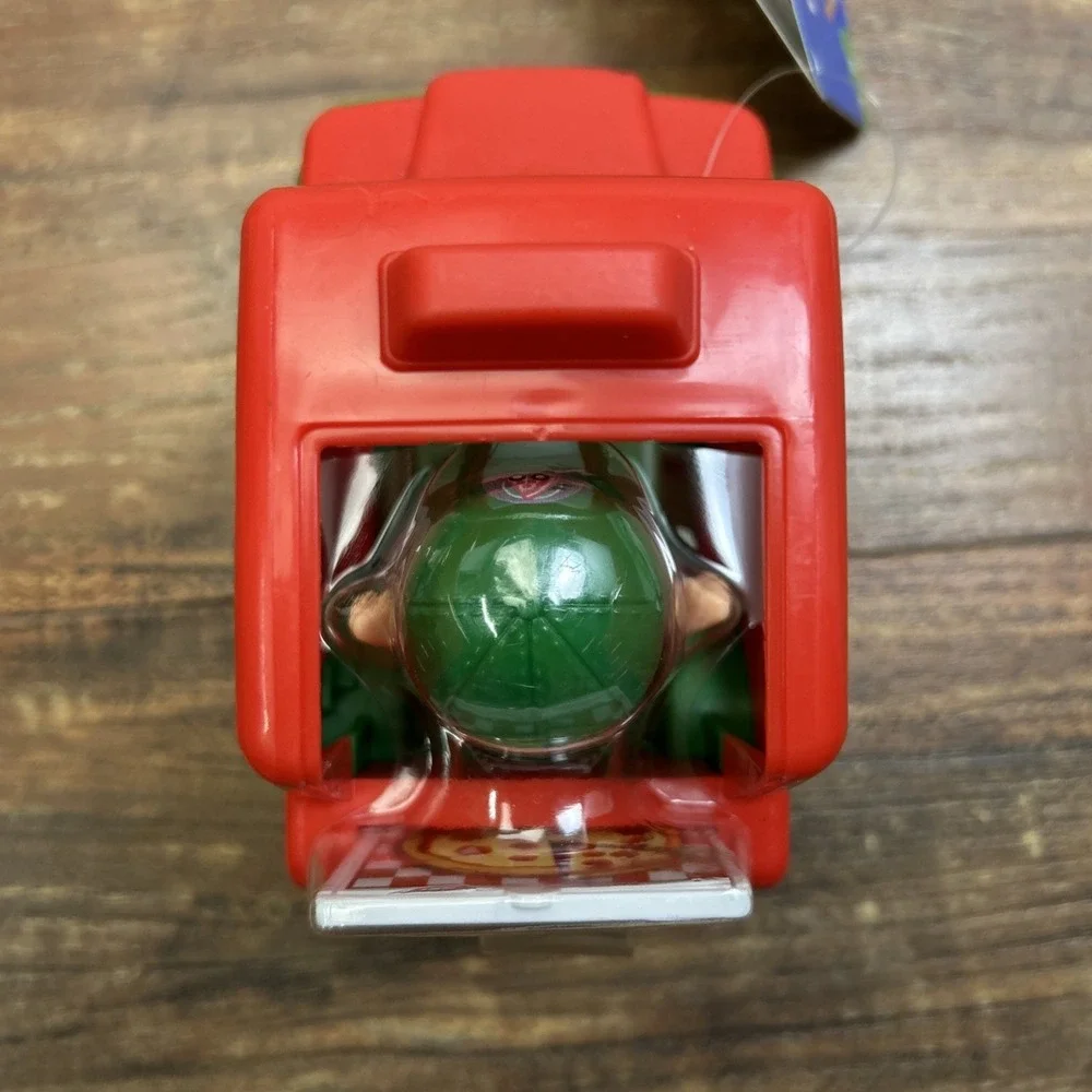 Fisher Price Little People Red Pizza Food Delivery Truck Car Vehicle & Figure
